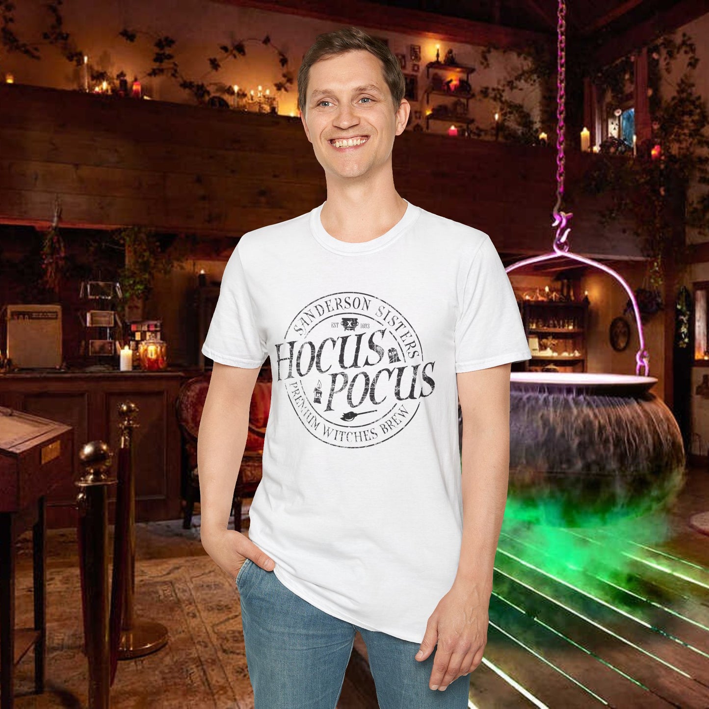 Hocus Pocus Premium Witches Brew | Unisex Softstyle T-Shirt