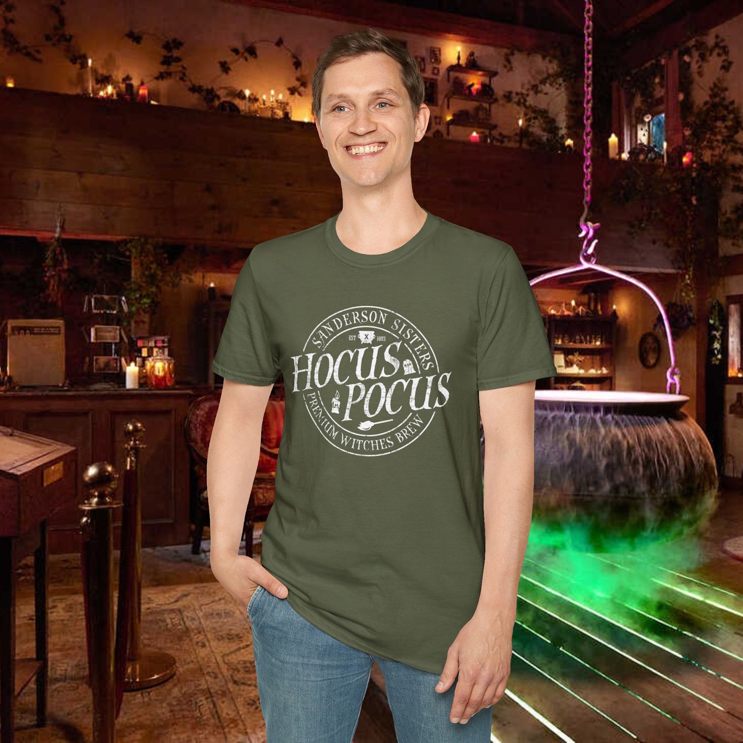 Hocus Pocus Premium Witches Brew | Unisex Softstyle T-Shirt