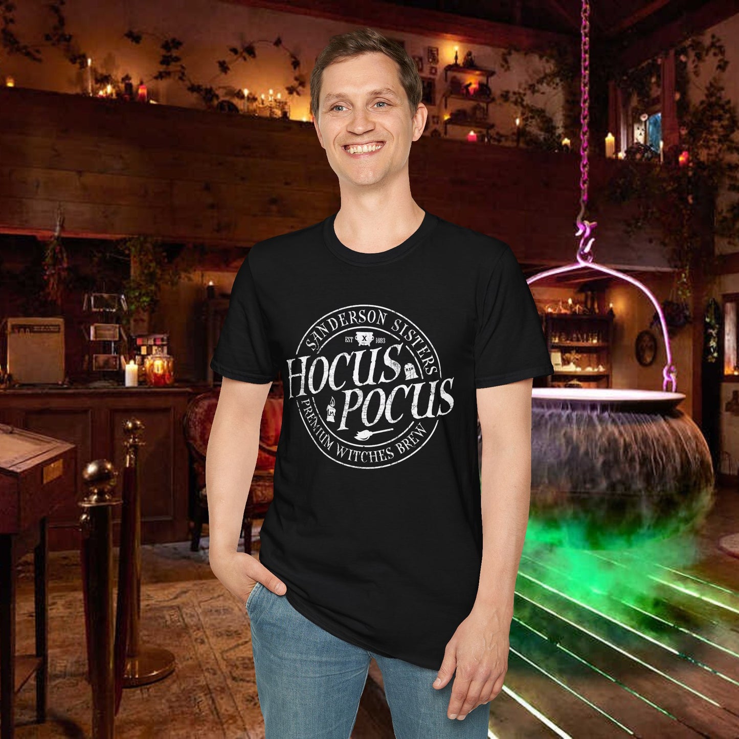 Hocus Pocus Premium Witches Brew | Unisex Softstyle T-Shirt