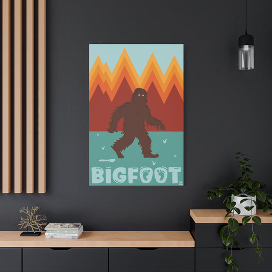 Bigfoot Cryptid Canvas Print, Matte Art, Stretched, 1.25" Border, Wall Decor, Home Decor, Sasquatch Poster, Cryptid Art Print